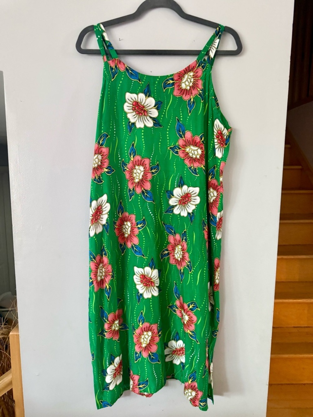 Ayet by Odbeth Vibrant Green Floral Dress - Rare Find!
